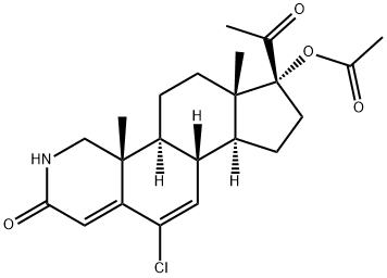2-azachlormadinone acetate Struktur