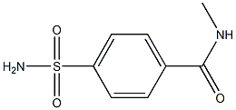 N-メチル-4-スルファモイルベンズアミド 化学構造式