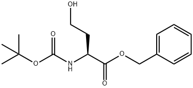 (S)-2-(Boc-アミノ)-4-ヒドロキシ酪酸ベンジル 化学構造式