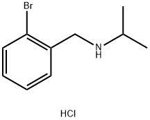 N-(2-溴苄基)丙-2-胺盐酸盐, 1051919-30-2, 结构式