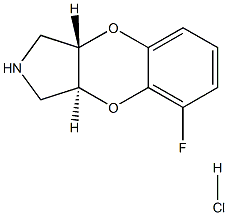 (3aS,9aS)-2,3,3a,9a-Tetrahydro-5-fluoro-1H-[1,4]benzodioxino[2,3-c]pyrrole·hydrochloride|无水氟洛克生盐酸盐