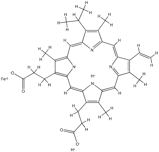 2-vinyl-4-isopropyldeuteroheme Structure