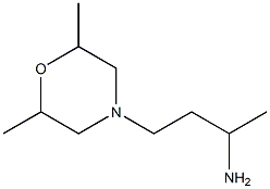3-(2,6-dimethylmorpholin-4-yl)-1-methylpropylamine Struktur