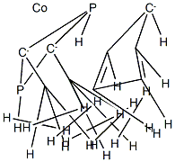 Cobalt, (1,2,3,4,5-eta)cyclopentadienyl-(2,4-bis-(1,1-dimethylethyl)-1 ,3-diphosphete) 结构式