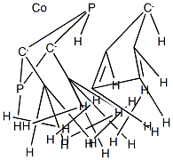 Cobalt, (1,2,3,4,5-eta)cyclopentadienyl-(2,4-bis-(1,1-dimethylethyl)-1 ,3-diphosphete) Structure