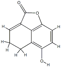 5-hydroxy-3,4-dihydronaphthalene-1,8-carbolactone Struktur