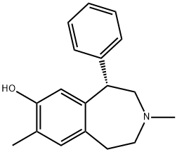(5S)-2,3,4,5-Tetrahydro-3,8-dimethyl-5β-phenyl-1H-3-benzazepin-7-ol 结构式