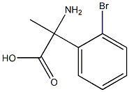 2-amino-2-(2-bromophenyl)propanoic acid,1053162-56-3,结构式