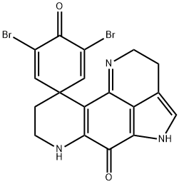 2',3',5',7',8',9'-ヘキサヒドロ-3,5-ジブロモスピロ[2,5-シクロヘキサジエン-1,10'(6'H)-ピロロ[4,3,2-de][1,7]フェナントロリン]-4,6'-ジオン 化学構造式