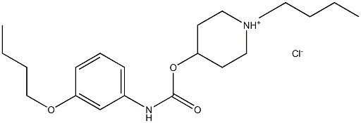 (1-butyl-3,4,5,6-tetrahydro-2H-pyridin-4-yl) N-(3-butoxyphenyl)carbama te chloride 化学構造式