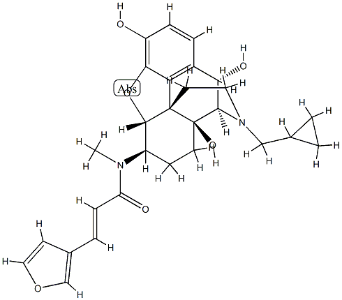 10α-Hydroxy-nalfurafine 化学構造式
