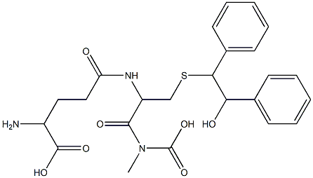 1,2-diphenyl-1-(S-glutathionyl)-2-hydroxyethane|