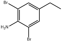 2,6-DIBROMO-4-ETHYLANILINE, 10546-63-1, 结构式