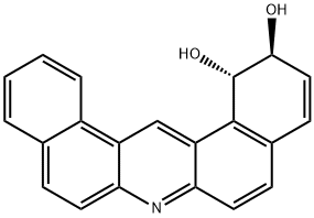 TRANS-DIBENZ(A,J)ACRIDINE-1,2-DIHYDRODIOL Structure