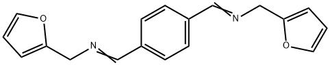 Benzene, 1,4-bis(2-furfuryliminomethyl)- Structure