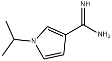 1H-Pyrrole-3-carboximidamide,1-(1-methylethyl)-(9CI),105533-83-3,结构式