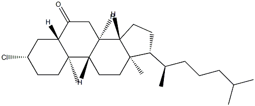 3β-Chloro-5α-cholestan-6-one Structure