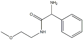 2-amino-N-(2-methoxyethyl)-2-phenylacetamide Structure