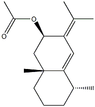 (2R)-1,2,3,5,6,7,8,8a-Octahydro-5α,8aβ-dimethyl-3-(1-methylethylidene)naphthalen-2β-ol acetate Structure