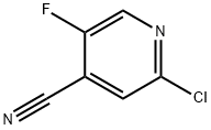 2-chloro-5-fluoroisonicotinonitrile Struktur