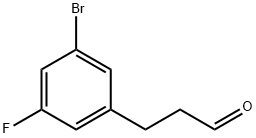 3-(3-bromo-5-fluorophenyl)propanal Structure