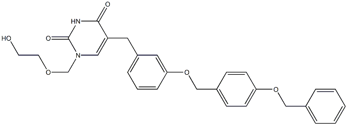 5-(Benzyloxybenzyloxybenzyl)acyclouridine Struktur