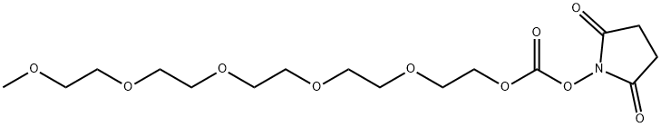m-PEG5-succinimidyl carbonate, 1058691-00-1, 结构式
