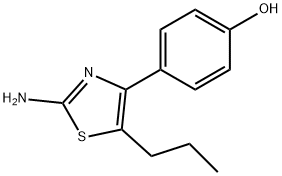 4-(4-hydroxyphenyl)-5-propyl-1,3- thiazol-2-amine Structure