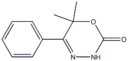 2H-1,3,4-Oxadiazin-2-one,3,6-dihydro-6,6-dimethyl-5-phenyl-(9CI) Structure