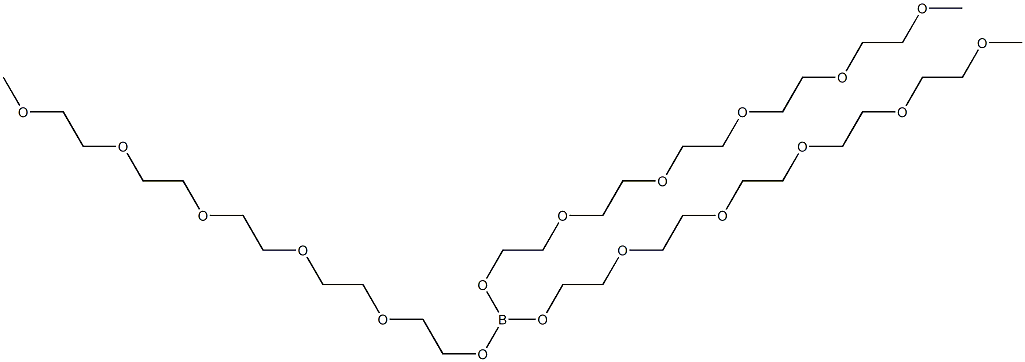 Poly(oxy-1,2-ethanediyl), .alpha.-methyl-.omega.-hydroxy-, ester with boric acid (H3BO3) Structure