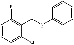 N-[(2-chloro-6-fluorophenyl)methyl]aniline Structure