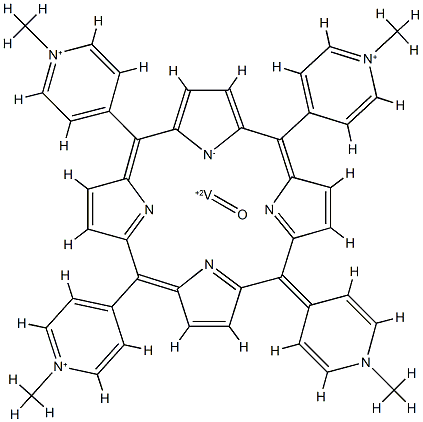 vandyl(II) 5,10,15,20-tetra(4-methylpyridinium)porphyrin Structure