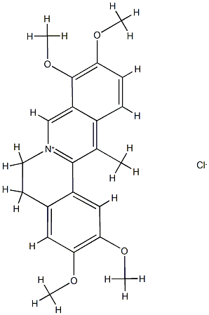 DEHYDROCORYDALINE (CHLORIDE), 10605-03-5, 结构式