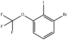 1-BROMO-2-IODO-3-(TRIFLUOROMETHOXY)BENZENE 结构式