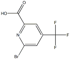 6-bromo-4-(trifluoromethyl)picolinic acid 化学構造式
