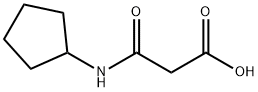 3-(cyclopentylamino)-3-oxopropanoic acid(SALTDATA: FREE) 化学構造式
