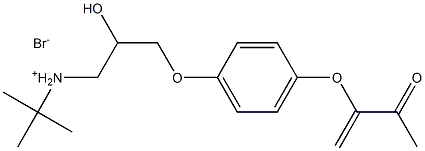 3-BUTEN-2-ONE, 3-(4-(3-((1,1-DIMETHYLETHYL)AMINO)-2-HYDROXYPROPOXY)PHE NOXY)-, HY Structure