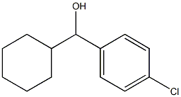 α-Cyclohexyl-4-chlorobenzenemethanol Struktur