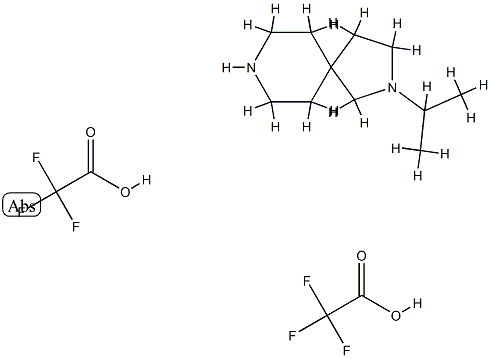2,8-Diazaspiro[4.5]decane, 2-(1-methylethyl)-, 2,2,2-trifluoroacetate (1:2) Struktur