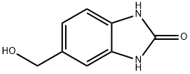2H-Benzimidazol-2-one,1,3-dihydro-5-(hydroxymethyl)-(9CI) 化学構造式