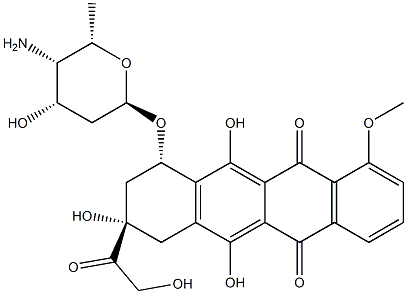 4'-amino-3'-hydroxydoxorubicin Structure
