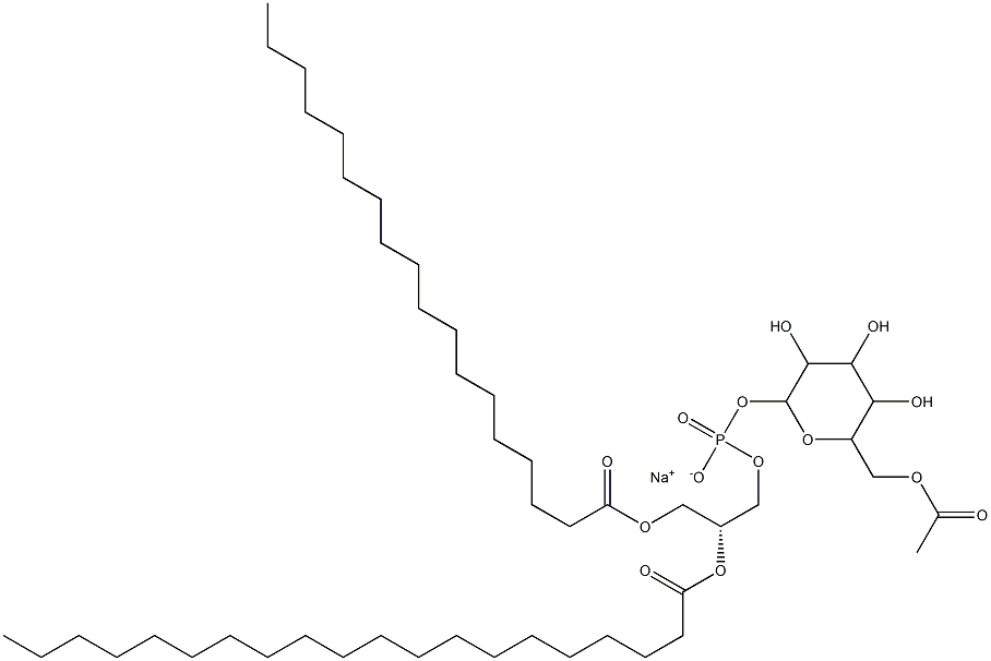 6-OAc PtdGlc(di-acyl Chain) Structure