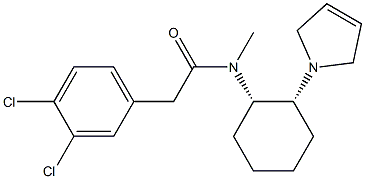 3,4-dichloro-N-methyl-N-(2-(1-delta(3)-pyrrolinyl)-cyclohexyl)benzeneacetamide,106709-52-8,结构式