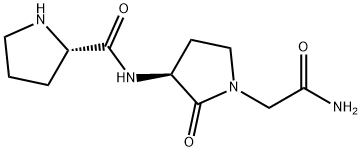 3-(N-prolylamine)-2-oxo-1-pyrrolidineacetamide Structure