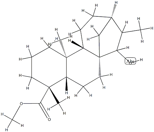 15-hydroxydihydrokaurenoic acid methyl ester Struktur