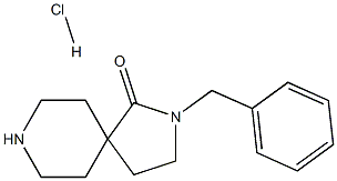 2,8-Diazaspiro[4.5]decan-1-one, 2-(phenylmethyl)-, hydrochloride (1:1) Struktur