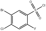 5-BroMo-4-chloro-2-fluoro-benzenesulfonylchloride Structure