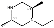 PIPERAZINE, 1-ETHYL-2,5-DIMETHYL-, (2R,5S)-REL- Struktur