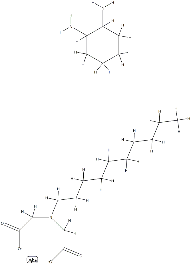 N-decyliminodiacetato-1,2-diaminocyclohexane-platinum(II) Struktur
