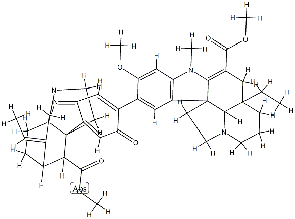 vincarubine Structure